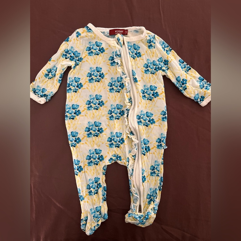 Milkbarn footed onesie